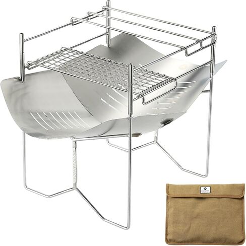 CAMPINGMOON Solo Grill A4 Type Stainless Steel Campfire Stand SOLO-A4 in Saudi Arabia