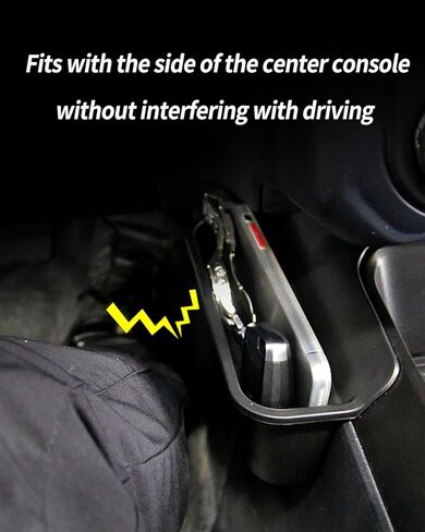 Fit for Bronco Center Console Organizer, Center Console Gear Shift Hidden Storage Box Console Tray Interior Accessories Compatible with Ford Bronco 2021 2022 2023 2024 2025(Hidden Storage) in Kuwait