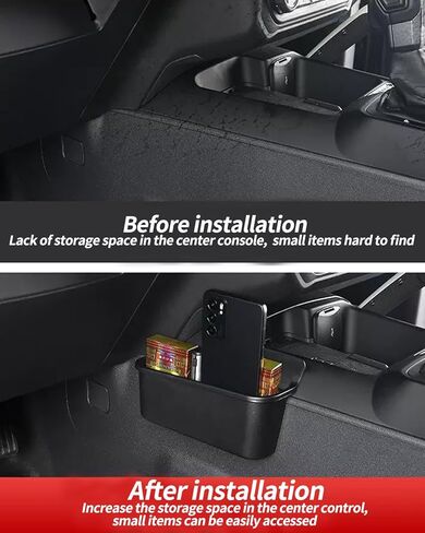 Fit for Bronco Center Console Organizer, Center Console Gear Shift Hidden Storage Box Console Tray Interior Accessories Compatible with Ford Bronco 2021 2022 2023 2024 2025(Hidden Storage) in Kuwait
