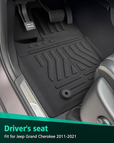 Floor Mats for Jeep Grand Cherokee: 2011-2021(Not for L), All Weather Floor Liners Car Accessories for Grand Cherokee 2021 2020 2019 2018 2017 2016 2015 2014 2013 2012 2011, 3PCS Lightweight Tough XPE in Saudi Arabia