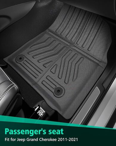 Floor Mats for Jeep Grand Cherokee: 2011-2021(Not for L), All Weather Floor Liners Car Accessories for Grand Cherokee 2021 2020 2019 2018 2017 2016 2015 2014 2013 2012 2011, 3PCS Lightweight Tough XPE in Saudi Arabia