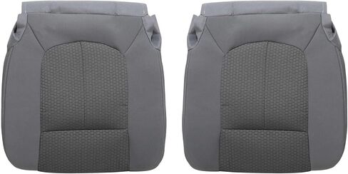 Steel Gray Front Driver & Passenger Side Bottom Replacement Cloth Seat Covers Compatible with Ford F250 F350 F450 F550 2011 2012 2013 2014 2015 2016 in Saudi Arabia