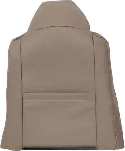 غطاء مقعد جلدي بديل للسائق والراكب من الجانب السفلي والعلوي من GXARTS TAN متوافق مع Ford F250 F350 F450 F550 2002-2007 مناسب لـ Ford Excursion 2002 2003 2004 2005 in Saudi Arabia