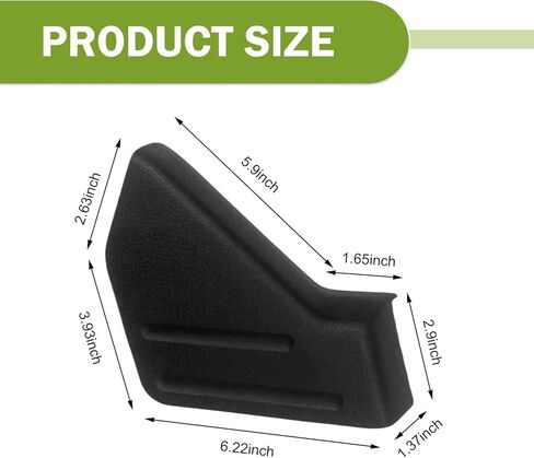 Downhill Front Seat Trim Cover, ABS Front Left Side Seat Trim Cover, Left Driver Protective Panel Replace 9L3Z1661693CA, Compatible with 2009-2014 Ford F-150 F150 (Black) in Kuwait