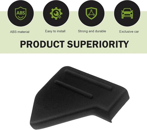 Downhill Front Seat Trim Cover, ABS Front Left Side Seat Trim Cover, Left Driver Protective Panel Replace 9L3Z1661693CA, Compatible with 2009-2014 Ford F-150 F150 (Black) in Kuwait