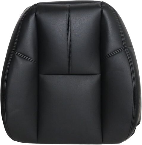Driver & Passenger Bottom & Top Replacement Leather Seat Covers Compatible with Chevy Tahoe Suburban Avalanche Yukon Silverado Sierra 2007 2008 2009 2010 2011 2012 2013 2014#193 Ebony Black in Saudi Arabia