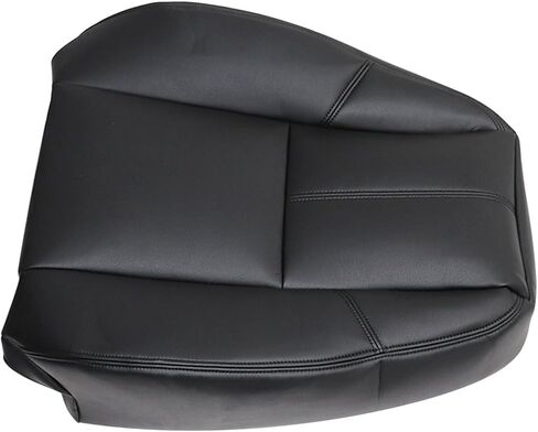Driver & Passenger Bottom & Top Replacement Leather Seat Covers Compatible with Chevy Tahoe Suburban Avalanche Yukon Silverado Sierra 2007 2008 2009 2010 2011 2012 2013 2014#193 Ebony Black in Saudi Arabia