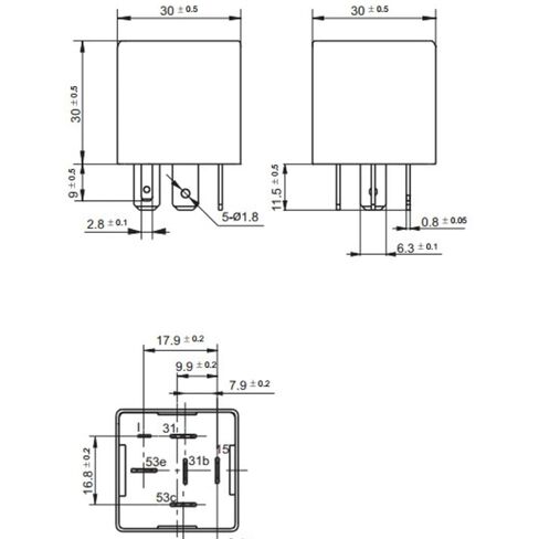 تتابع 3504 VD-YJK203 وحدة تحكم متقطعة ممسحة السيارات 6 20A 12VDC in Saudi Arabia