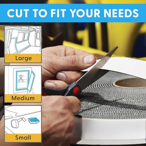 Industrial Strength - 10FT 10Pack - Clear Indoor/Outdoor Adhesive Mounting Tape - Self Mating Reclosable Fastener Compatible with 3M SJ3550 / SJ3560 Dual Lock in Saudi Arabia