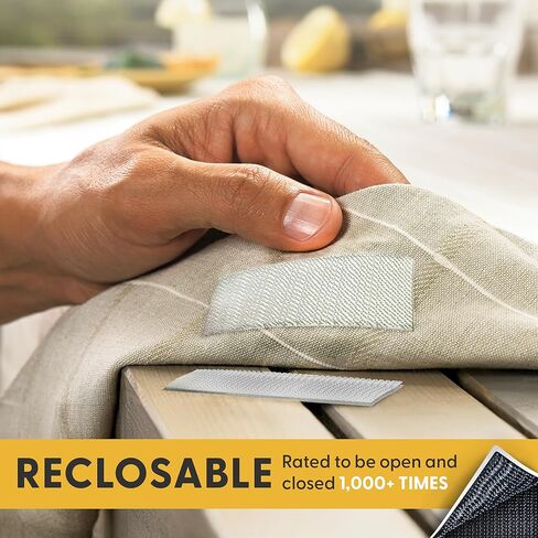 Industrial Strength - 10FT 10Pack - Clear Indoor/Outdoor Adhesive Mounting Tape - Self Mating Reclosable Fastener Compatible with 3M SJ3550 / SJ3560 Dual Lock in Saudi Arabia