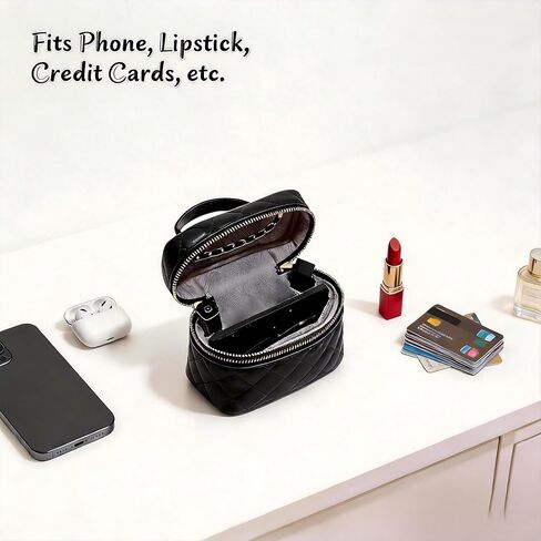 Small purses for women travle: black trendy shoulder bag with 8 organizations help easy seaching in Saudi Arabia