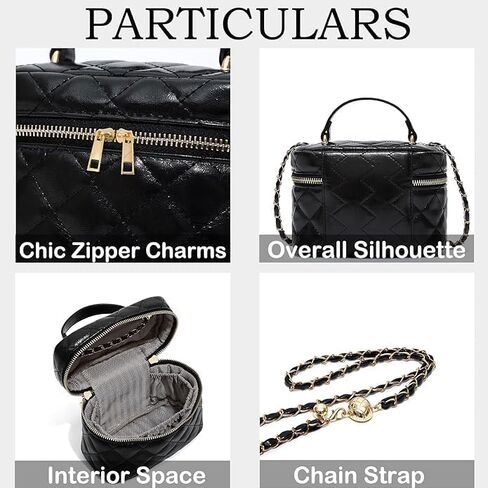 Small purses for women travle: black trendy shoulder bag with 8 organizations help easy seaching in Saudi Arabia