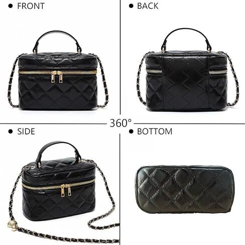 Small purses for women travle: black trendy shoulder bag with 8 organizations help easy seaching in Saudi Arabia