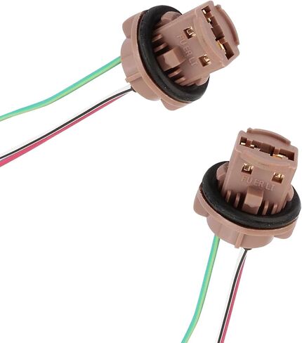WZP 2PCS 7443 مقبس ضوء الفرامل، حامل لمبة 7440 T20، محول أنثى مقاوم للماء، متوافق مع مصابيح LED، أضواء إشارة الانعطاف، مصابيح الفرامل، مصابيح الذيل in Kuwait