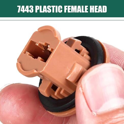 WZP 2PCS 7443 مقبس ضوء الفرامل، حامل لمبة 7440 T20، محول أنثى مقاوم للماء، متوافق مع مصابيح LED، أضواء إشارة الانعطاف، مصابيح الفرامل، مصابيح الذيل in Kuwait