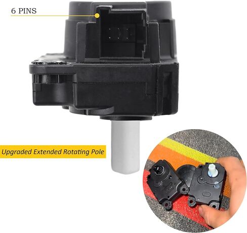 ترقية HVAC مدخل التدفئة رفرف المحرك المحرك مزيج الباب المحرك متوافق مع 2014-2019 نيسان روج / قاشقاي الرياضة سخان صمام المحرك يستبدل # 277T1-4BU1A، 277T14BU1A in Kuwait