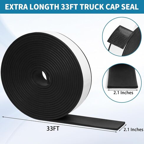 ختم غطاء الشاحنة 33FT، ختم الجزء العلوي للشاحنة للغطاء 200 رطل أو أقل، مطاط EPDM مع مادة لاصقة، مطاط ختم شل العربة للمركبات الترفيهية والسيارات والقوارب والمنزل، عالي التحمل in Kuwait