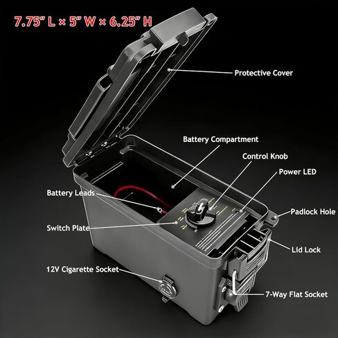 9101 Trailer Light Tester (7-Way Spade Pin Style with Trailer Plug Adapter) Test Trailer Lighting and Brake Systems | Trailer Plug Tester Avoid Blown fuses and Light Tester in Saudi Arabia