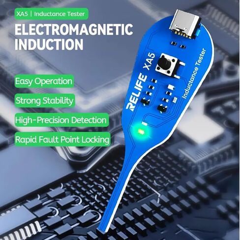 اختبار الحث XA5 | جهاز اختبار لفائف اللوحة الأم، كاشف محث لوحة الدائرة الإلكترونية لهاتف الكمبيوتر الشخصي، إصلاح اللوحة الأم، الحث الكهرومغناطيسي، أداة فحص الأخطاء السريعة in Kuwait