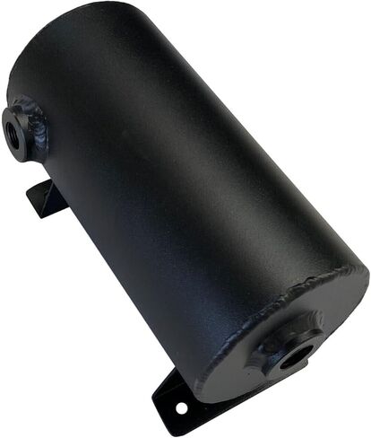 Universal 1.4L Aluminum Expansion Fill Tank Coolant Reservoir Round Style w/cap Black in Kuwait