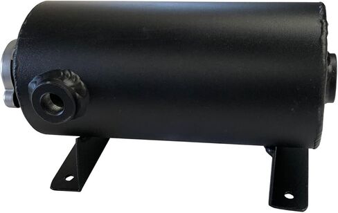 Universal 1.4L Aluminum Expansion Fill Tank Coolant Reservoir Round Style w/cap Black in Kuwait