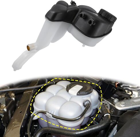 X AUTOHAUX خزان المبرد المبرد 2215000349 زجاجة توسيع تجاوز المبرد مع غطاء ومستشعر لمرسيدس بنز CL63 2014 in Saudi Arabia