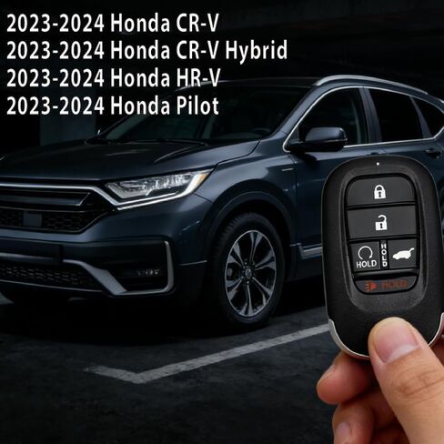 استبدال لهوندا CR-V HR-V الطيار مفتاح فوب التحكم عن بعد 2023 2024 2025 5 أزرار 433MHz KR5TP-4، أسود in Saudi Arabia