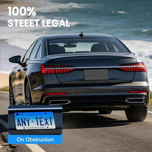 Rear License Plate Bracket Holder Fit for 2012-2025 Audi A3 A4 A5 A6 A7 A8 S4 S5 S6 S7 RS5 RS6 RS7 Q3 Q5 SQ5 Series, Tail Bumper Car Tag Holder Frame Replace with Screws & Wrench in Kuwait