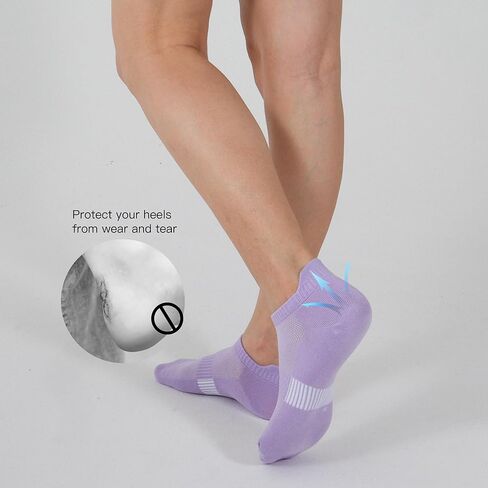 Socks for Women Ankle Athletic Socks Cotton Cozy Casual Womens Low Cut Socks 5 Pairs in Saudi Arabia