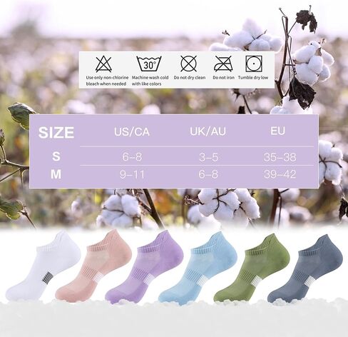 Socks for Women Ankle Athletic Socks Cotton Cozy Casual Womens Low Cut Socks 5 Pairs in Saudi Arabia