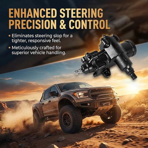 PartsFlow Power Steering Gear Box Assembly Compatible with Chevrolet Silverado 1500, Suburban, Tahoe, Avalanche, GMC Sierra 1500, Yukon XL, Cadillac Escalade 1999-2007 in Kuwait