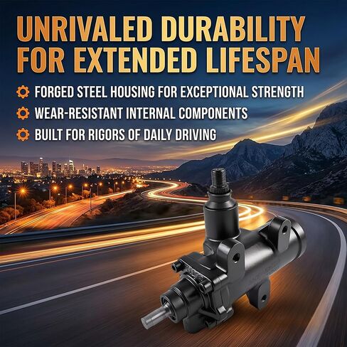 PartsFlow Power Steering Gear Box Assembly Compatible with Chevrolet Silverado 1500, Suburban, Tahoe, Avalanche, GMC Sierra 1500, Yukon XL, Cadillac Escalade 1999-2007 in Kuwait