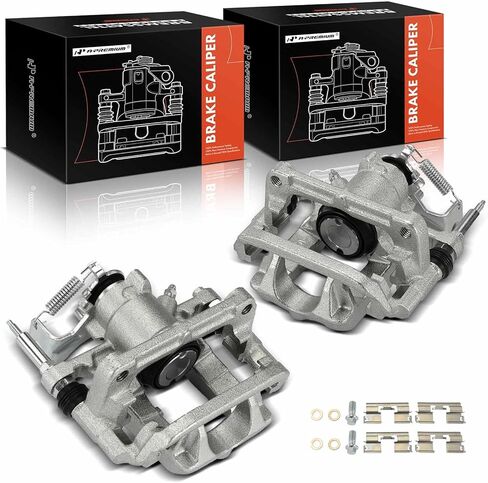 A-Premium Disc Brake Calipers Assembly with Bracket Compatible with Buick Verano 2012-2017, Cascada 2016-2019 - Rear Driver and Passenger Side, 2-PC Set in Saudi Arabia