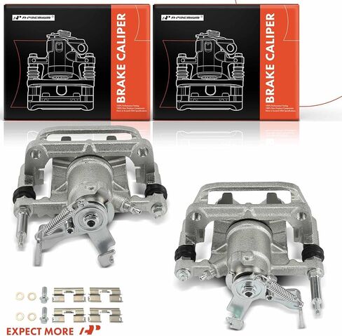 A-Premium Disc Brake Calipers Assembly with Bracket Compatible with Buick Verano 2012-2017, Cascada 2016-2019 - Rear Driver and Passenger Side, 2-PC Set in Saudi Arabia