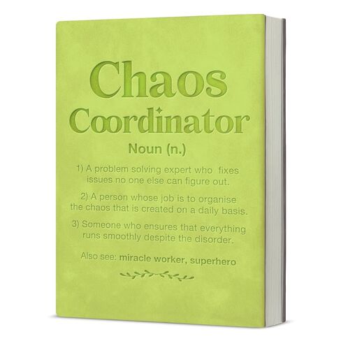 Employee Appreciation Gifts Notebook, Thank You Gifts for Boss Colleagues Coworkers, Chaos Coordinator Definition Writing Journal Notebook-Green in Saudi Arabia