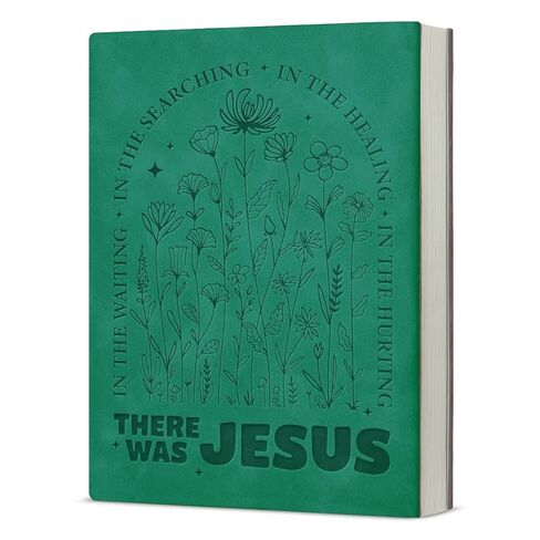 Christian Floral Notebook for Women Bible Verse There Was Jesus Journal Religious Christian Gifts for Coworker Friend-Dark Green in Saudi Arabia