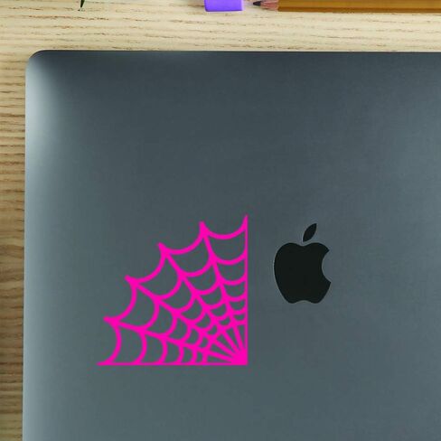 Angdest Corner Web Spider (Pink) (Set of 2) Premium Waterproof Vinyl Decal Stickers for Laptop Phone Accessory Helmet Car Window Bumper Mug Tuber Cup Door Wall Decoration in Saudi Arabia