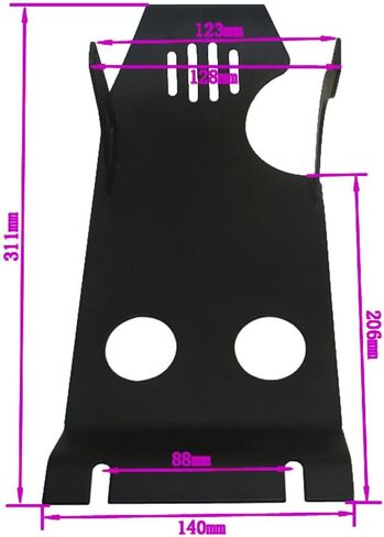 Steel Engine Skid Plate for 190cc 212cc E-Start Zongshen Daytona Motor Pit Dirt Bike Motorcycle in Kuwait