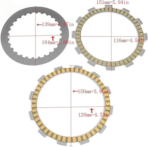 Motorcycle Clutch Plates Clutch Friction Plate for Intruder M800 VZ800 VZ400 for Boulevard M50 400 Marauder VX800 VL800T for Boulevard C50T C50C C50 in Kuwait