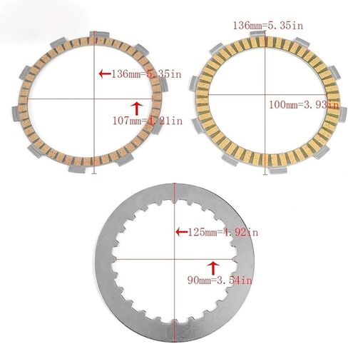Motorcycle Clutch Plates Clutch Friction Disc Plate for VT750 for Shadow Phantom for Spirit for Aero VT750 C C2 C3 A.C.E VT750RS RS 22201MAV000 in Kuwait