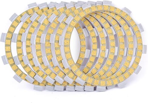 Motorcycle Clutch Plates Clutch Friction Plates for YZ125 B/D TDR250 TDR240 TTR250 M/N/P TY250Z TYZ250 R 1993-1996 3XJ-16321-00 1KT-16321-00 7 in Kuwait