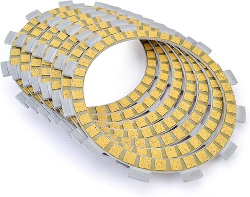 Motorcycle Clutch Plates Clutch Friction Plates for YZ125 B/D TDR250 TDR240 TTR250 M/N/P TY250Z TYZ250 R 1993-1996 3XJ-16321-00 1KT-16321-00 7 in Kuwait