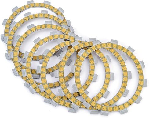 Motorcycle Clutch Plates Clutch Friction Plates for YZ125 B/D TDR250 TDR240 TTR250 M/N/P TY250Z TYZ250 R 1993-1996 3XJ-16321-00 1KT-16321-00 7 in Kuwait