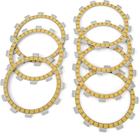 Motorcycle Clutch Plates Clutch Friction Plates for YZ125 B/D TDR250 TDR240 TTR250 M/N/P TY250Z TYZ250 R 1993-1996 3XJ-16321-00 1KT-16321-00 7 in Kuwait
