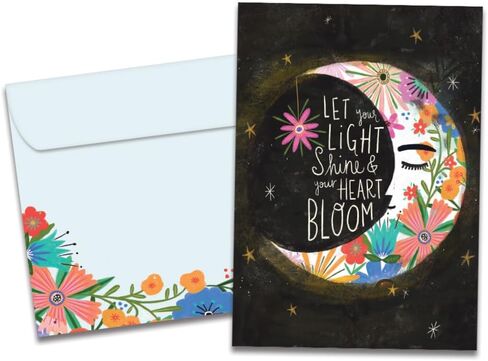 Tree-Free Greetings Magical Wishes Birthday Card - 1 Recycled 5x7 Card & Matching Envelope, Thick Cardstock, Made in USA - Witchy Mushroom Rabbit in Saudi Arabia