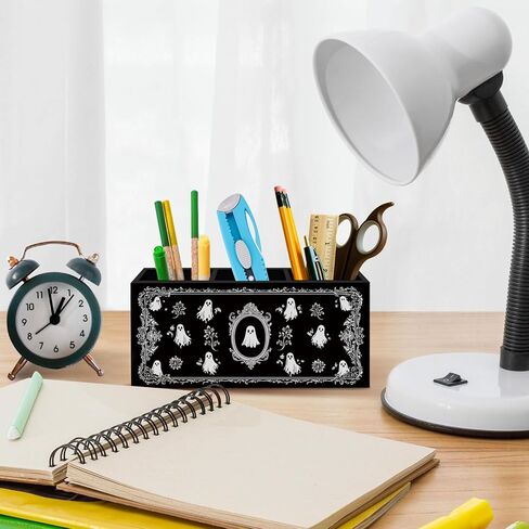 Cute Ghosts Pen Pencil Holder for Desk, Witchy Gothic Ghost Office Desk Accessories, Halloween Spooky Ghosts Pen Holders Organizer for Home Office Classroom Bathroom in Kuwait