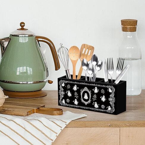 Cute Ghosts Pen Pencil Holder for Desk, Witchy Gothic Ghost Office Desk Accessories, Halloween Spooky Ghosts Pen Holders Organizer for Home Office Classroom Bathroom in Kuwait