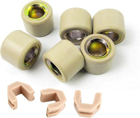 Pack of 6pcs Variator Roller Weights 16X13 18x14 with Variator Sliders for 150cc GY6 Motorcycle Parts distintivo(8.5g (16x13mm)) in Saudi Arabia