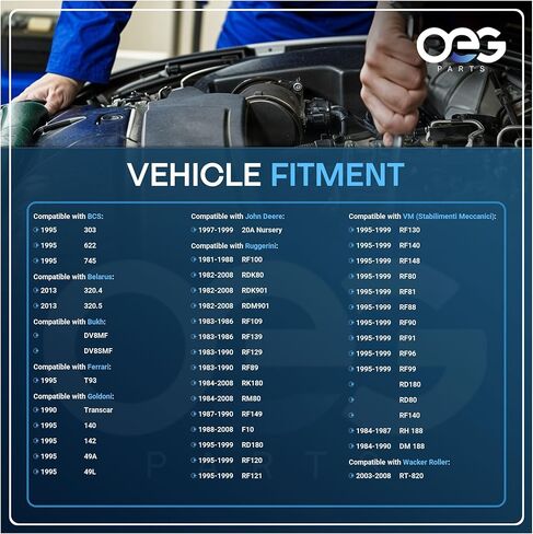 OEG Parts New Starter Compatible with RUGGERINI, VM Engines 0001109029, 0001110018, 0001110033, 0-001-115-042, 50316400, SBO0254, 41024195 in Kuwait