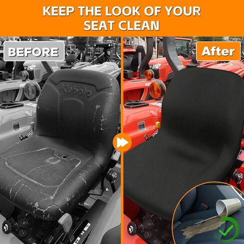 غطاء مقعد جرار متوافق مع Kubota L2501 L3301 L3901 L4701 L3302 L3902 & John Deere 1023E 3025E 3032E 3038E 3046R 4052M، واقي مقعد محبوك قابل للتنفس in Saudi Arabia